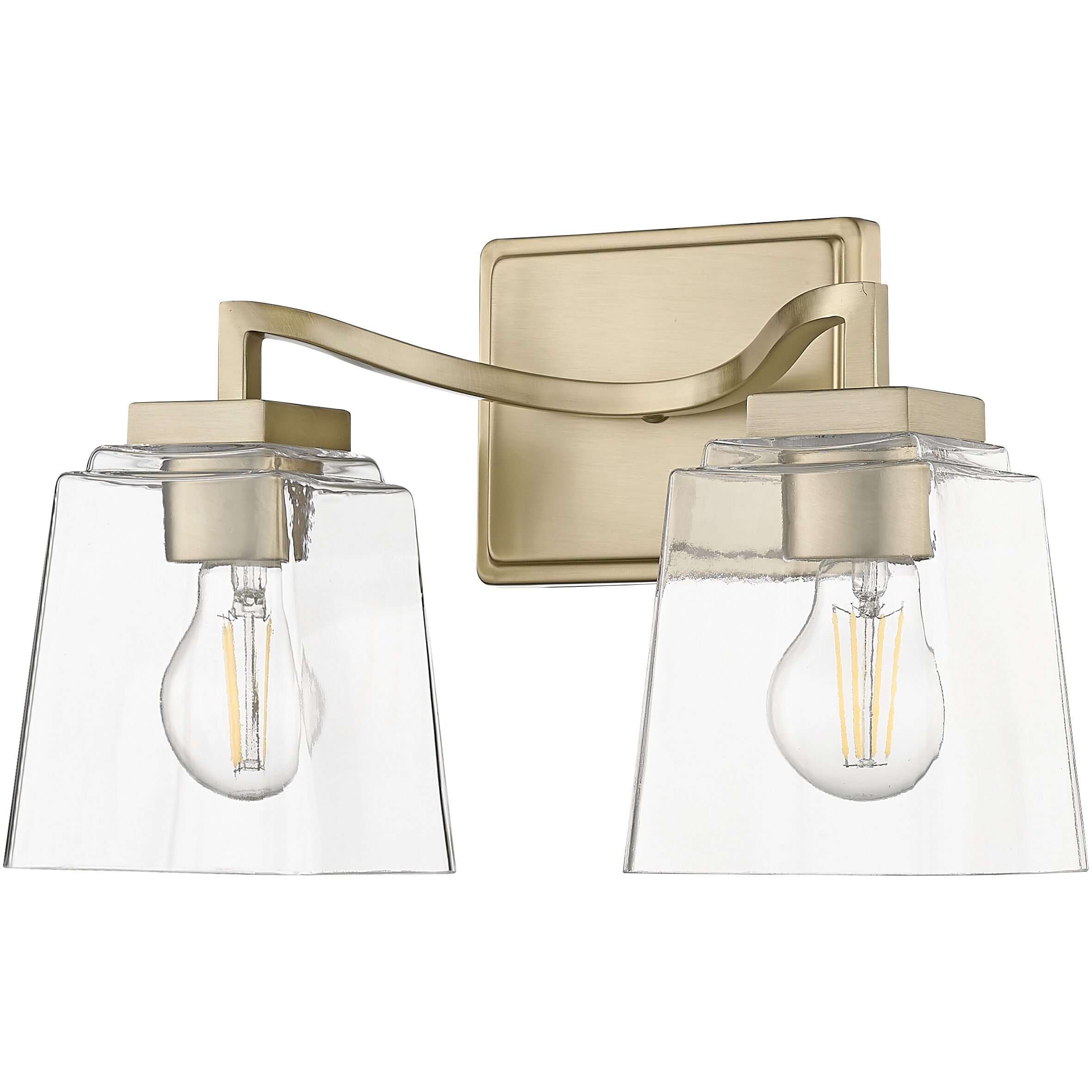 Avenna 2 Light 14 inch Modern Gold Bathroom Vanity Light Wall Light